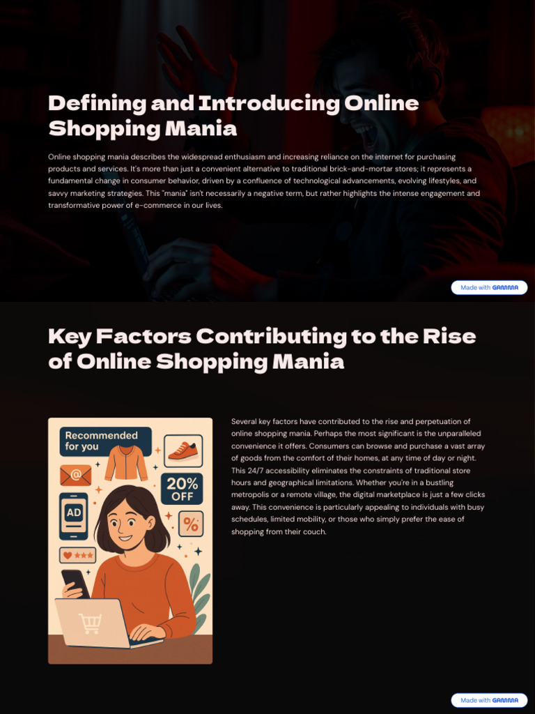 Defining and Introducing Online Shopping Mania | PDF | Online Shopping ...