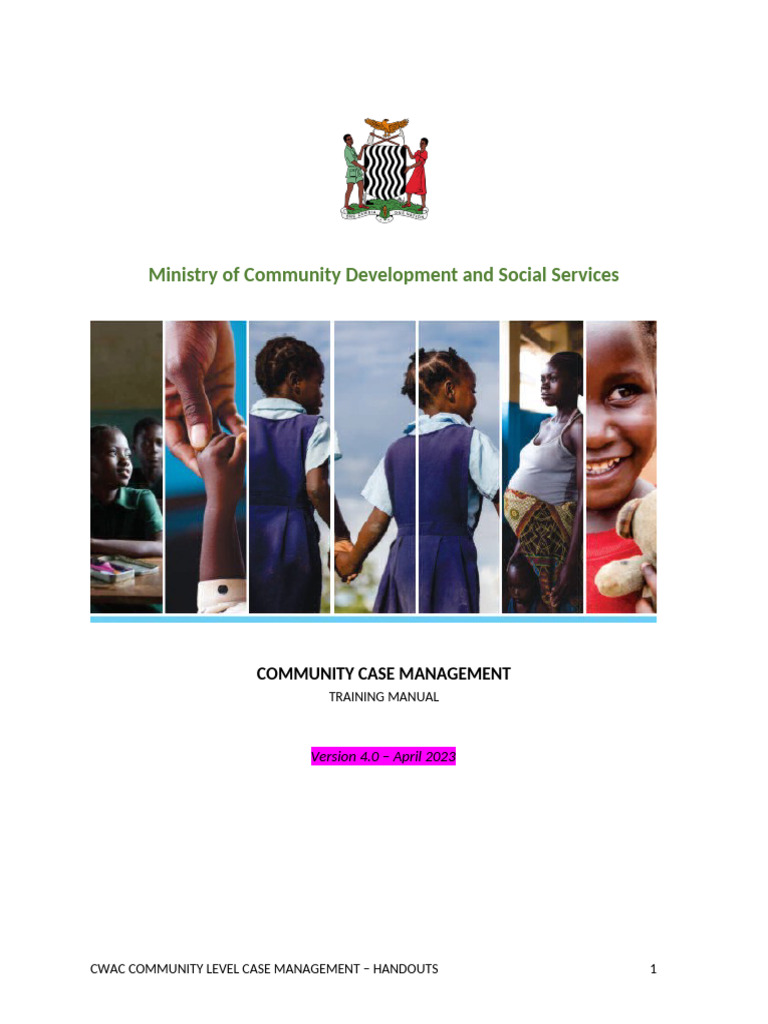 Community Case Management Training Manual | PDF | Child Abuse | Adolescence