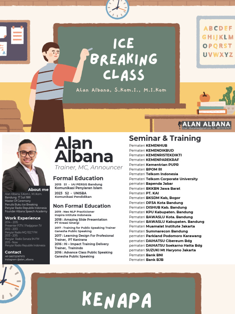 Ice Breaking Class Alan Albana - 2025 | PDF