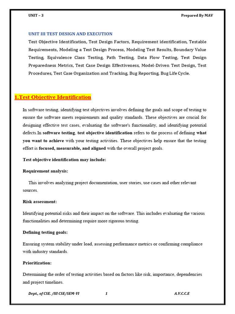 Test Design and Execution in Software Testing | PDF | Software Testing ...