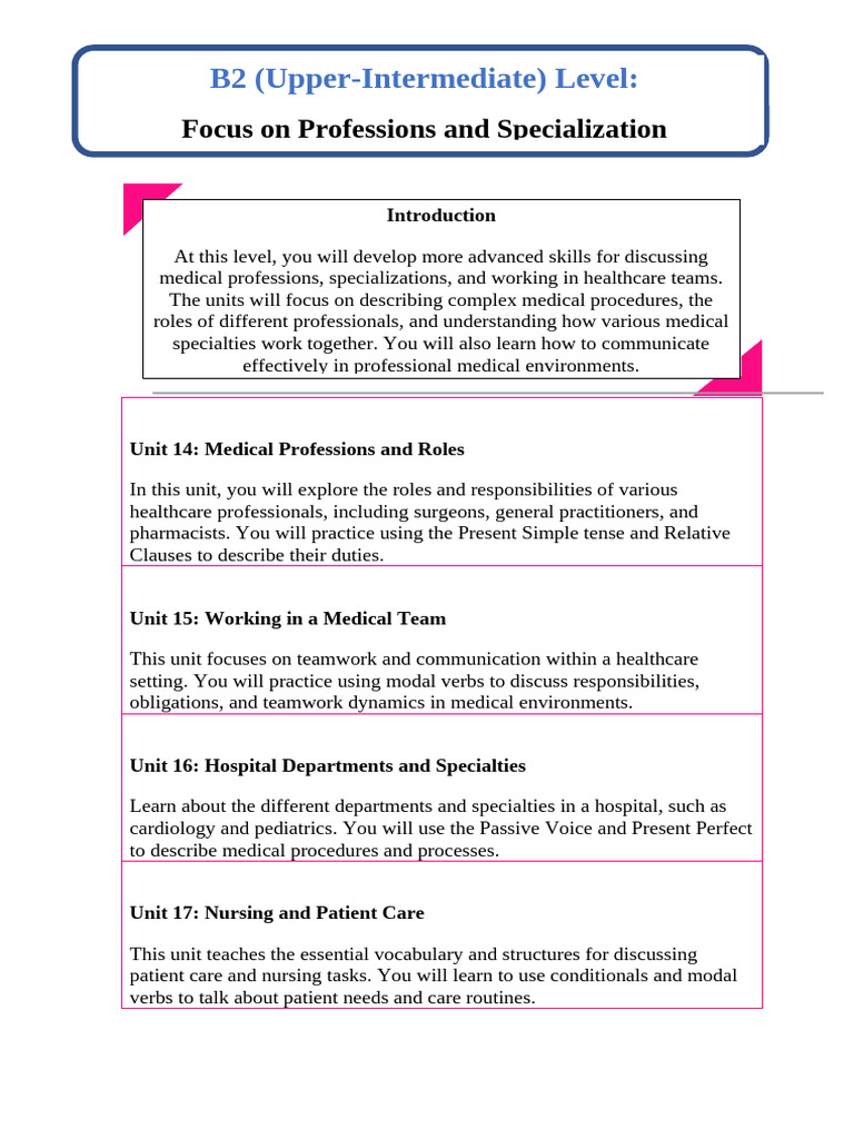 Medical Professions and Teamwork Skills | PDF | Health Professional ...