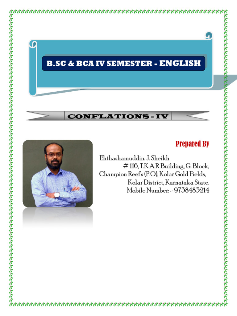 iv-semester-bsc-bca-english | PDF | Slavery | Dalit