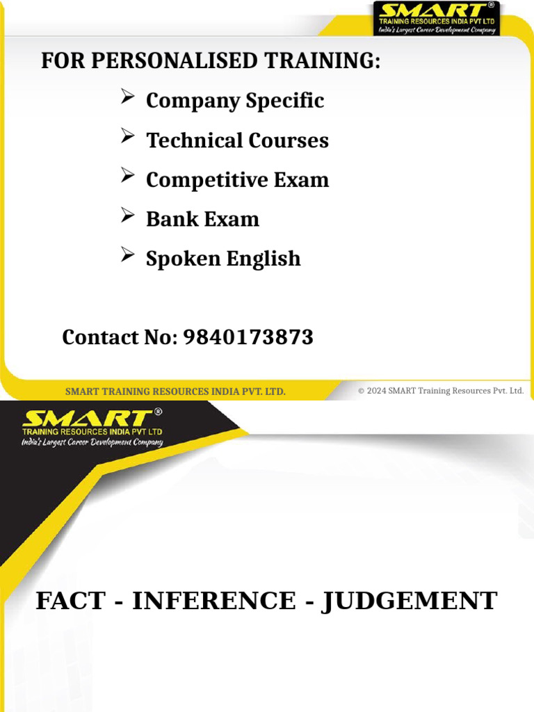 KL University Phase III Verbal Fact Inference Judgement | PDF ...