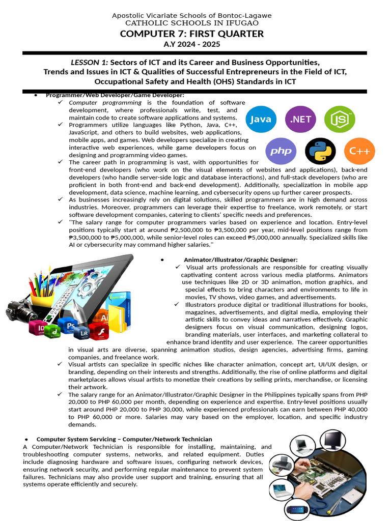 Computer 7 1Q Learning Module | PDF | Occupational Safety And Health ...