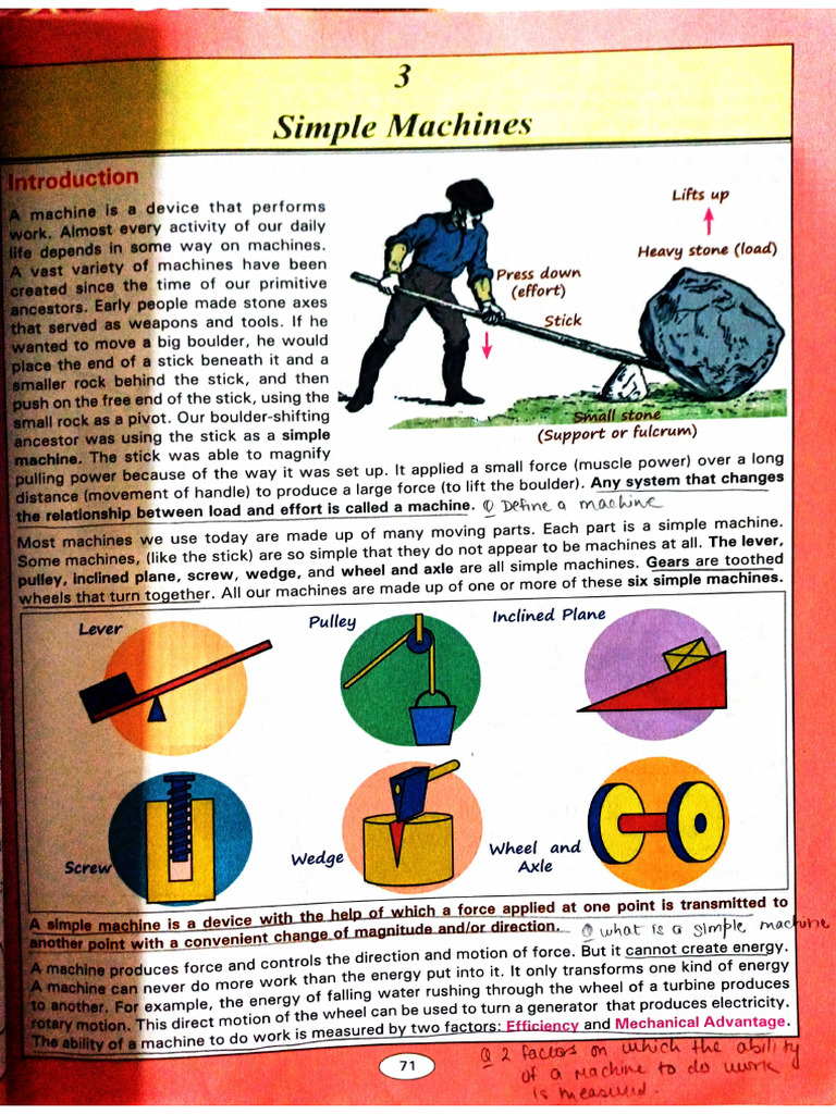Simple Machines - CH 3 | PDF