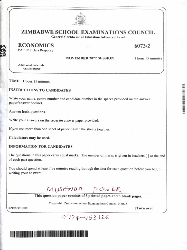 Ecoz P2 2022 | PDF