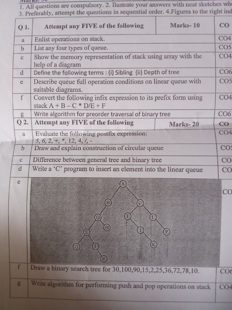 Dsu Practice Paper | PDF