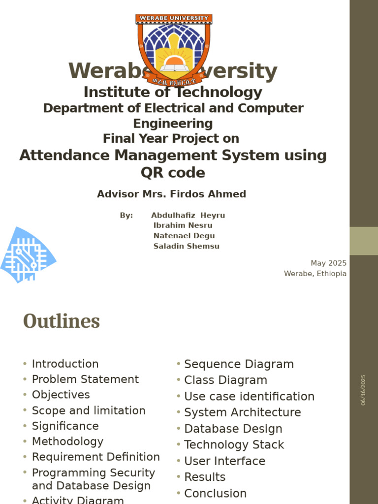QR Code Attendance System Project | PDF | Databases | Computer Security