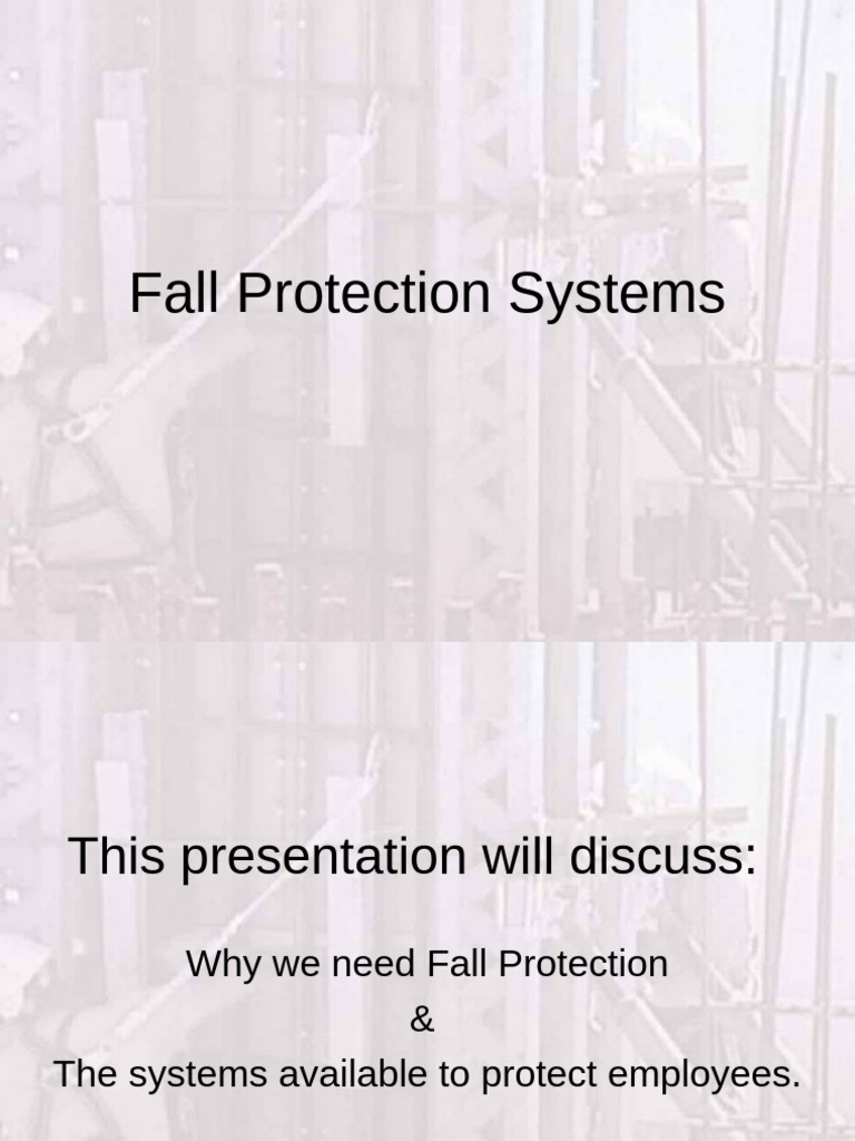 Fall Protection Systems 2 | PDF | Occupational Safety And Health | Safety
