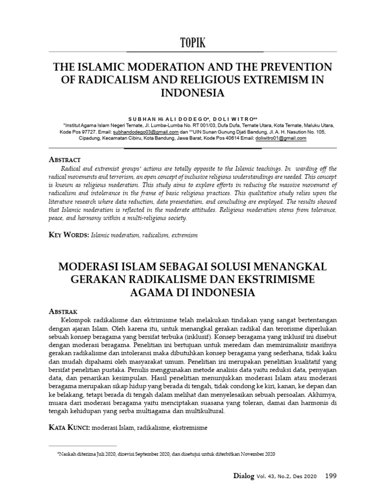 Yudisutan,+375 Dialog44 Dialog+2+2020 | PDF | Toleration | Extremism