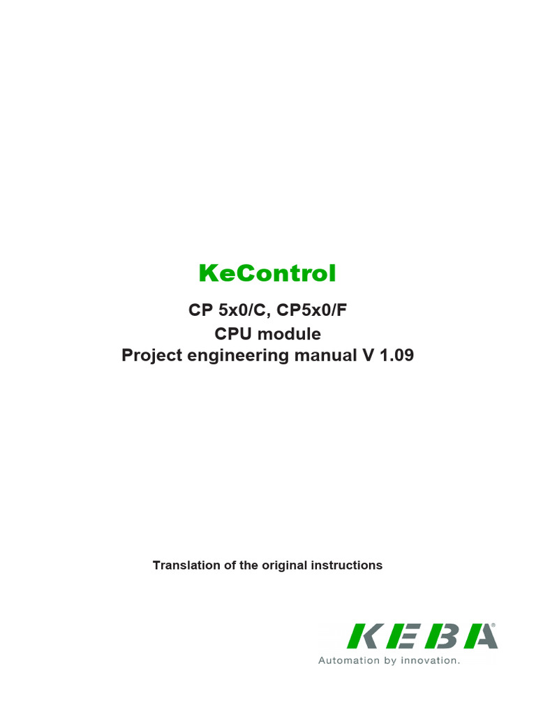 CP 5x0 Project Engineering Manual V1.09 | PDF | Electrostatic Discharge ...