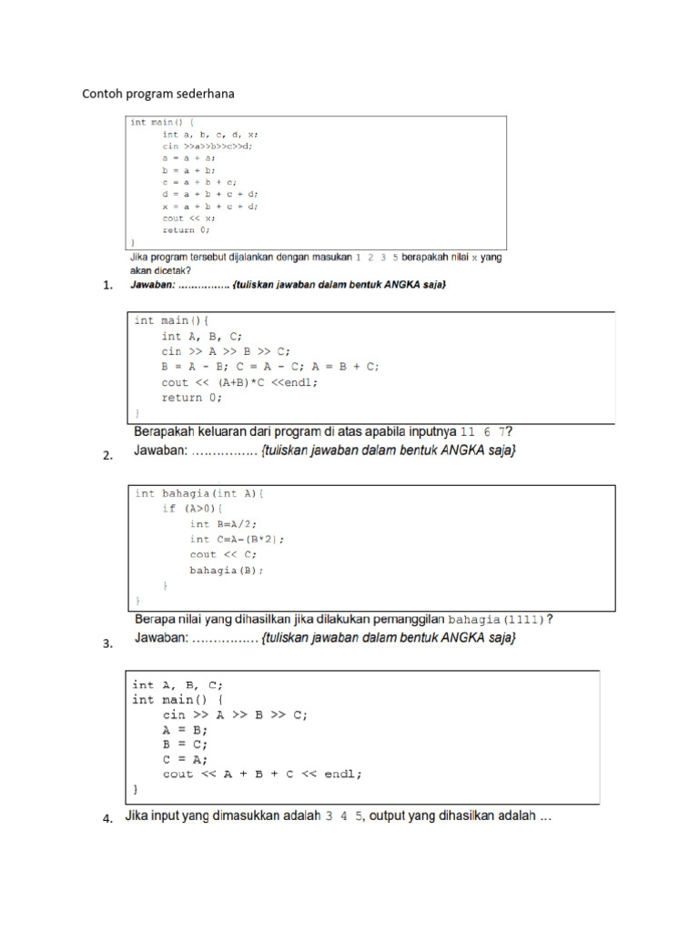Output Program Sederhana Pascal | PDF