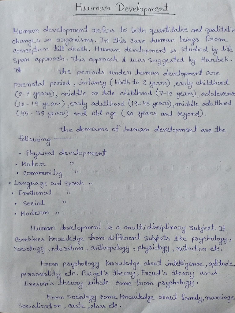 Human Development (PG Mam) | PDF