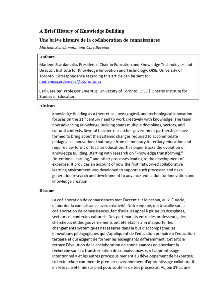 Article 43123 | PDF | Knowledge | Constructivism (Philosophy Of Education)