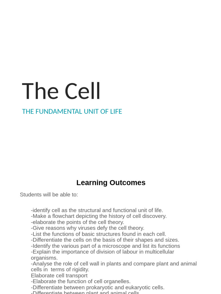 Understanding Cell Structure and Function | PDF | Endoplasmic Reticulum ...
