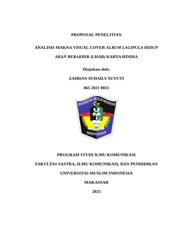 Analisis Visual Cover Album LHAB | PDF