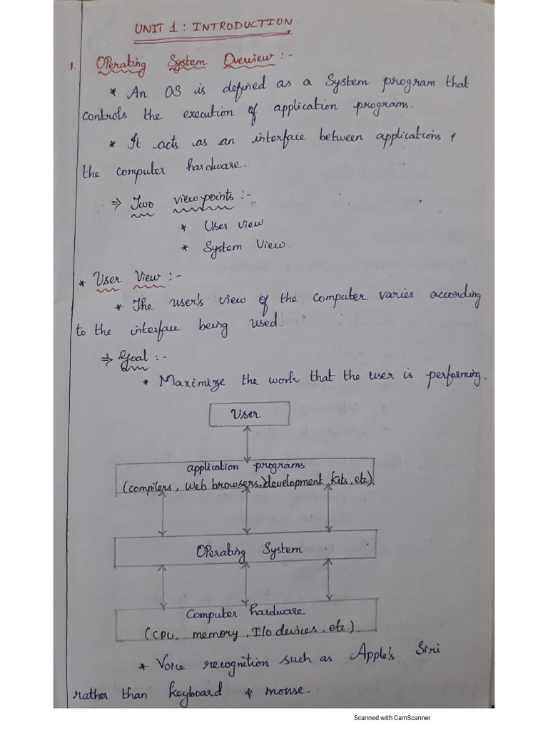 OS (Unit 1to5) (Handwritten Notes) | PDF