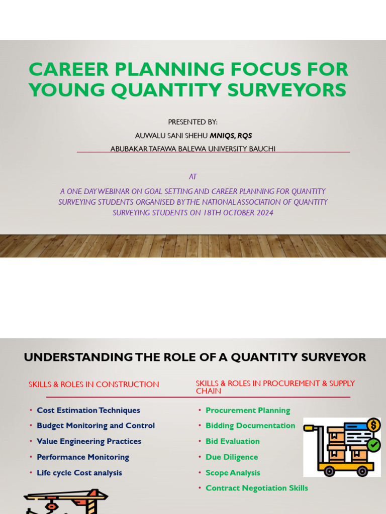 Career Planning For Young QSs | PDF | Mentorship | Goal