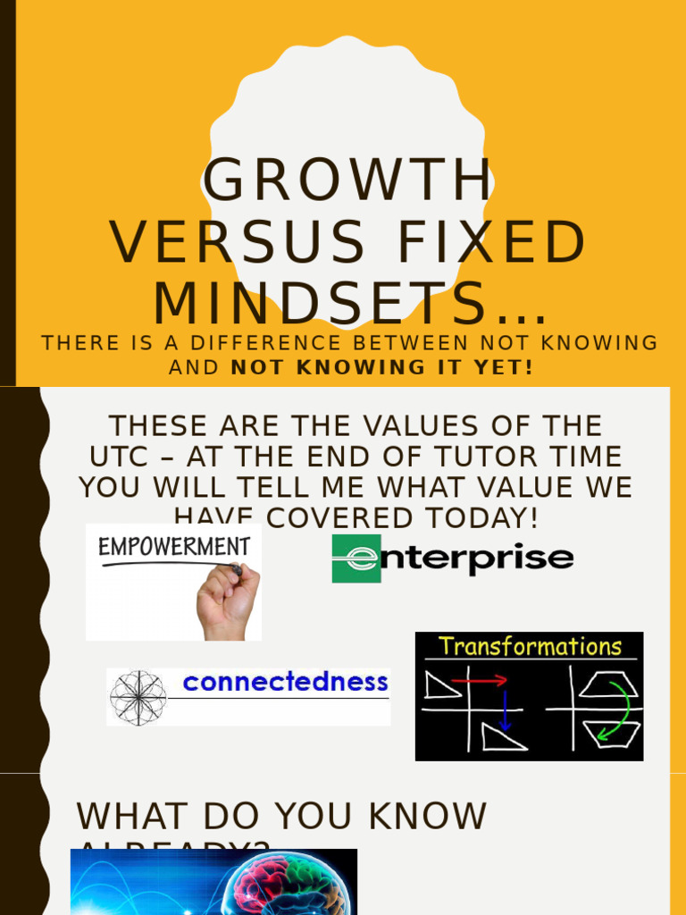 L4 - Growth Mindset BLO | PDF | Mindset | Cognition