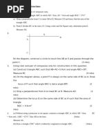Geometry Construction Exam Questions | PDF | Circle | Triangle