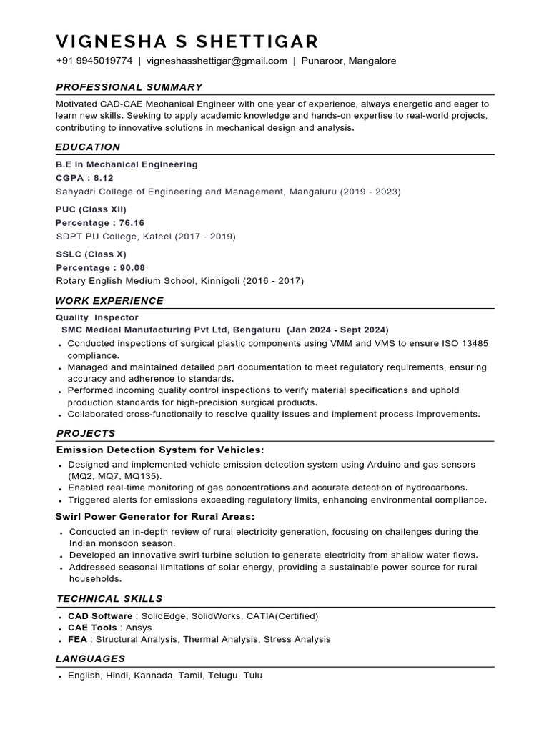 Vignesha Resume 20241124 084044 0000 | PDF