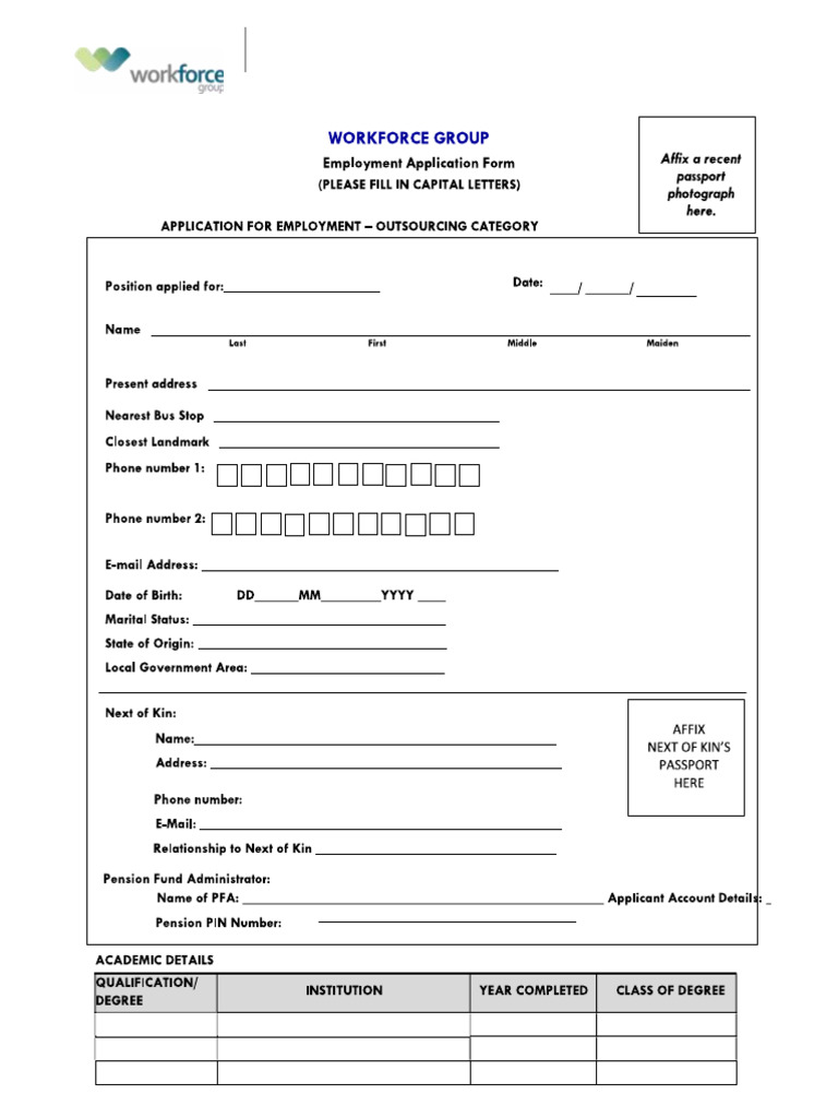 Bio Data Forms | PDF
