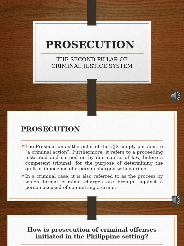 Prosecution 1 | PDF | Prosecutor | Crimes