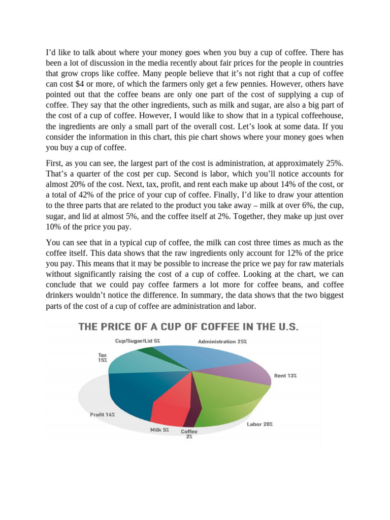 Cost Breakdown of Your Coffee Cup | PDF