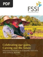 Download FSSI Annual Report 2010 by Foundation for a Sustainable Society SN87667880 doc pdf