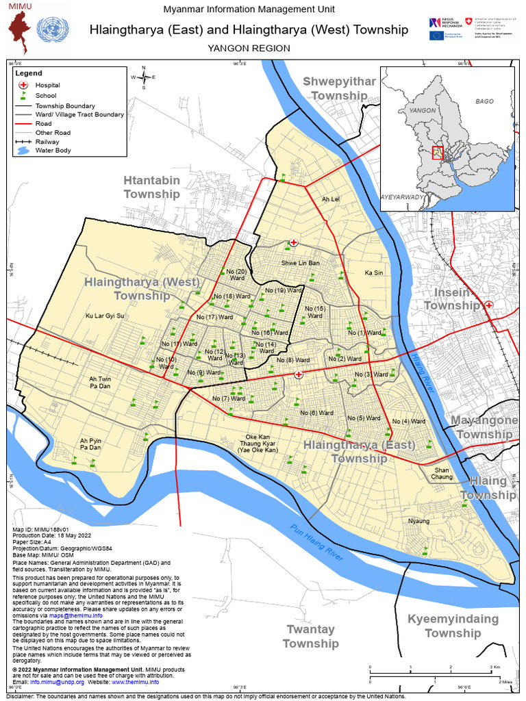 Yangon Township Map Overview | PDF