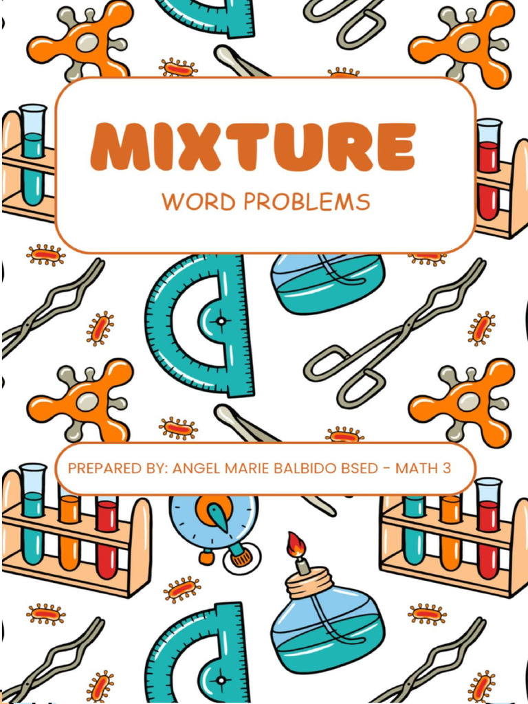 Solving Mixture Word Problems | PDF | Mathematics | Concrete
