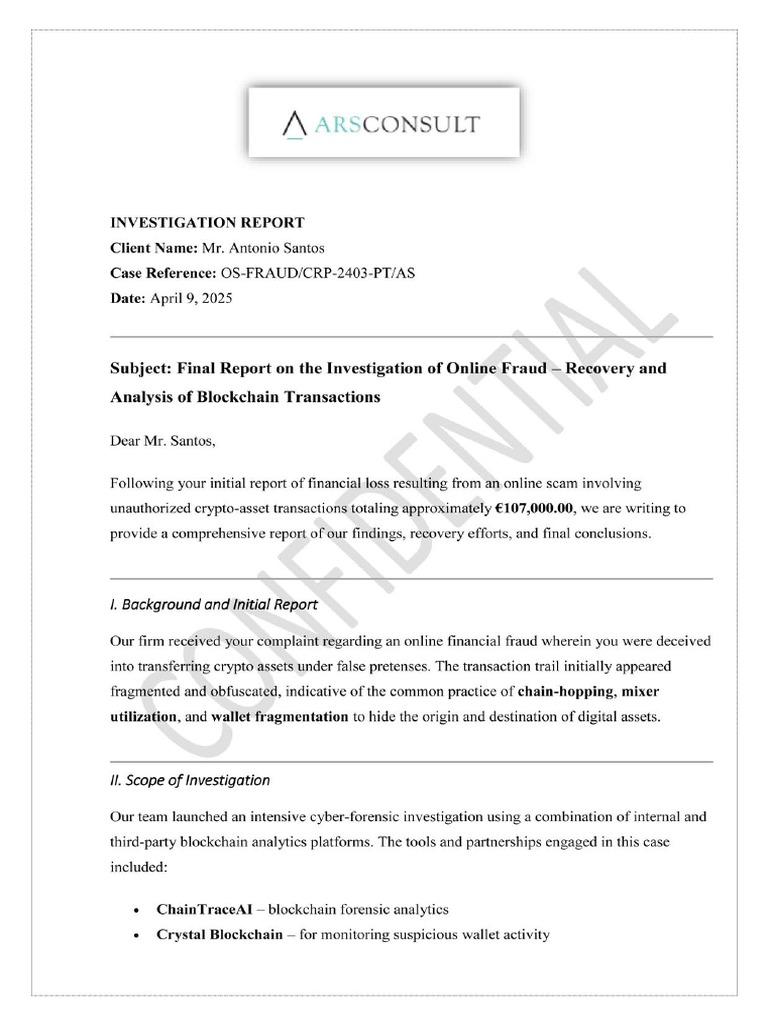 Investigation Report | PDF