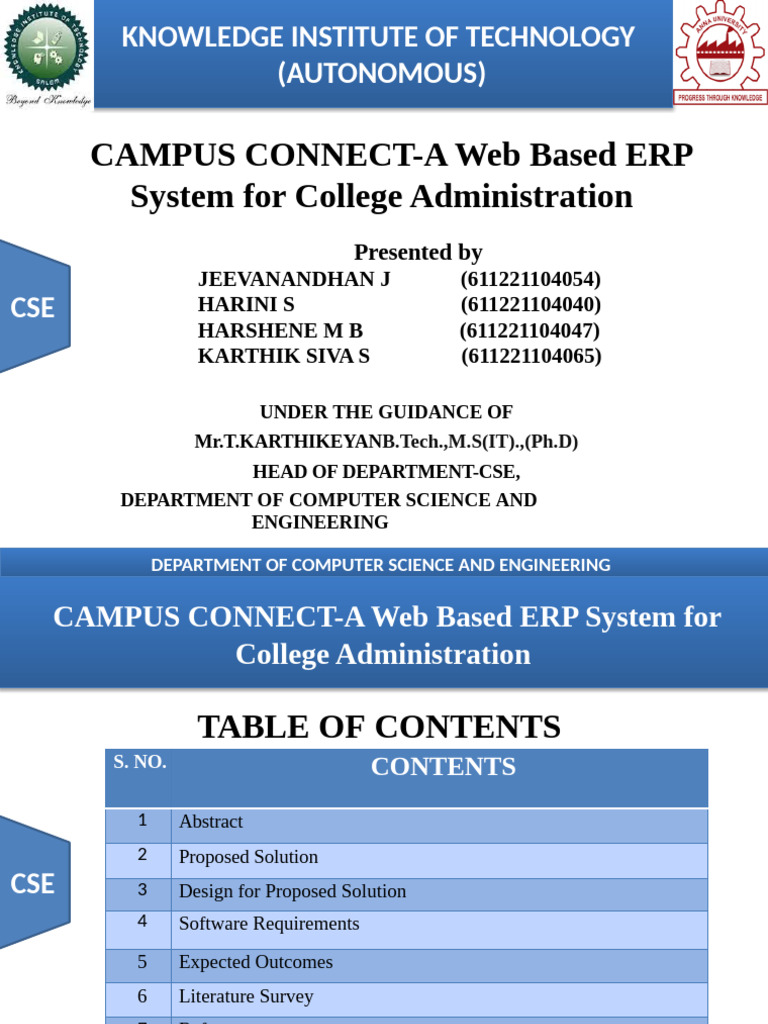 Web-Based ERP System for Colleges | PDF | Enterprise Resource Planning ...