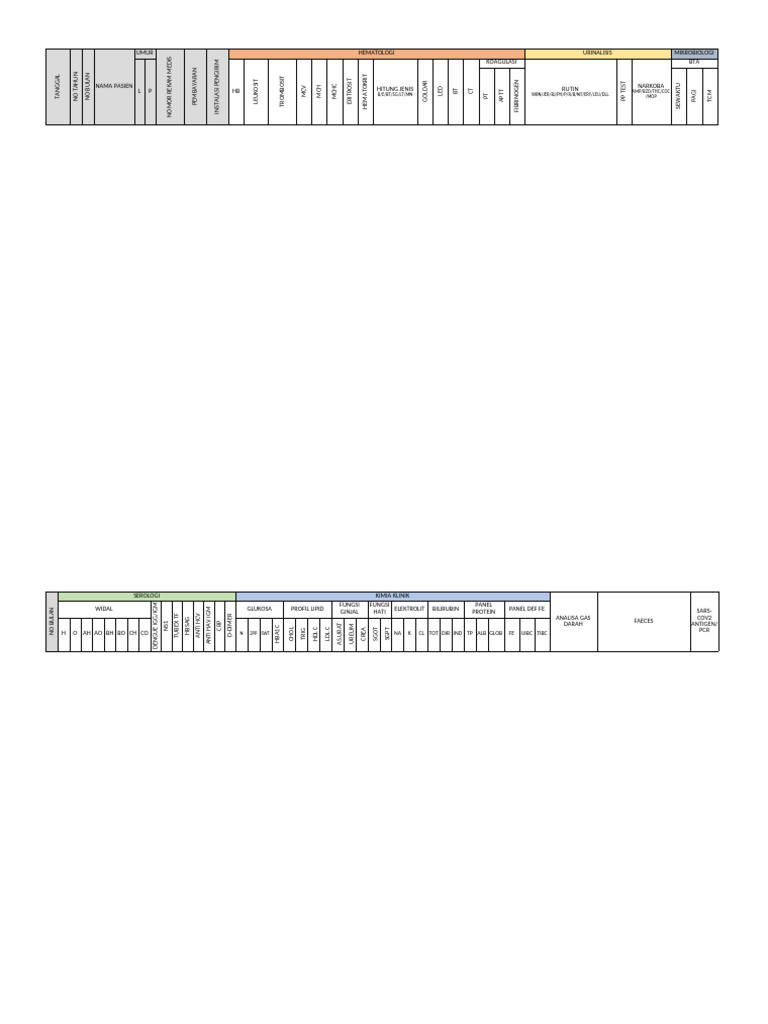 Format Header Buku Register 2022 | PDF