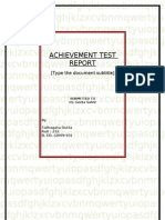 Final Achievement Test Report