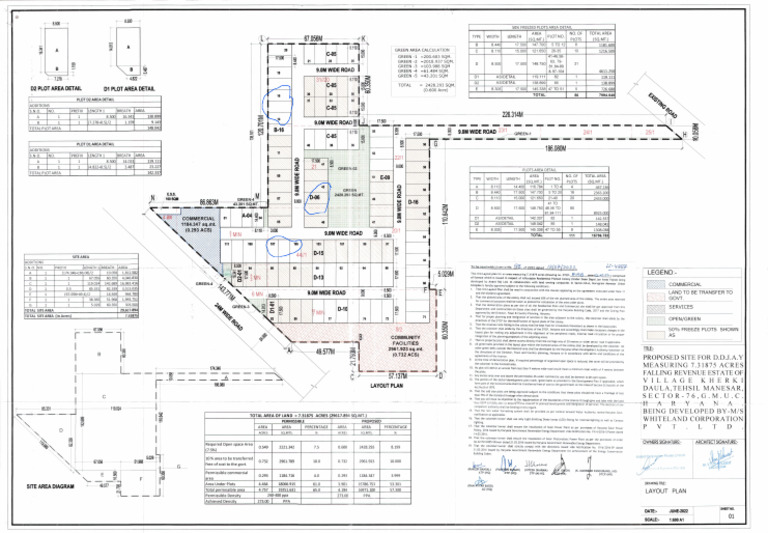 RERA - Site Plan - Whiteland Blissville 76 | PDF