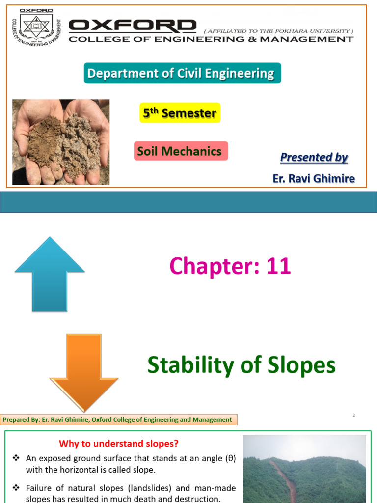 Slope Stability Analysis in Civil Engineering | PDF | Landslide | Soil ...