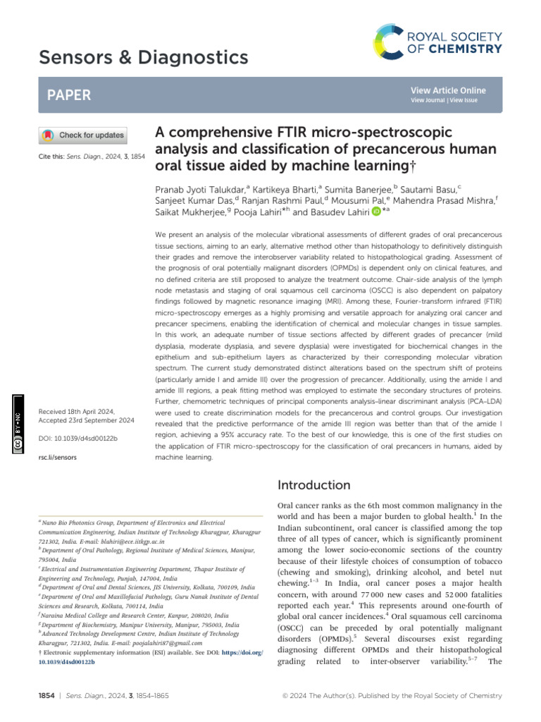 d4sd00122b | PDF | Cancer | Biomarker