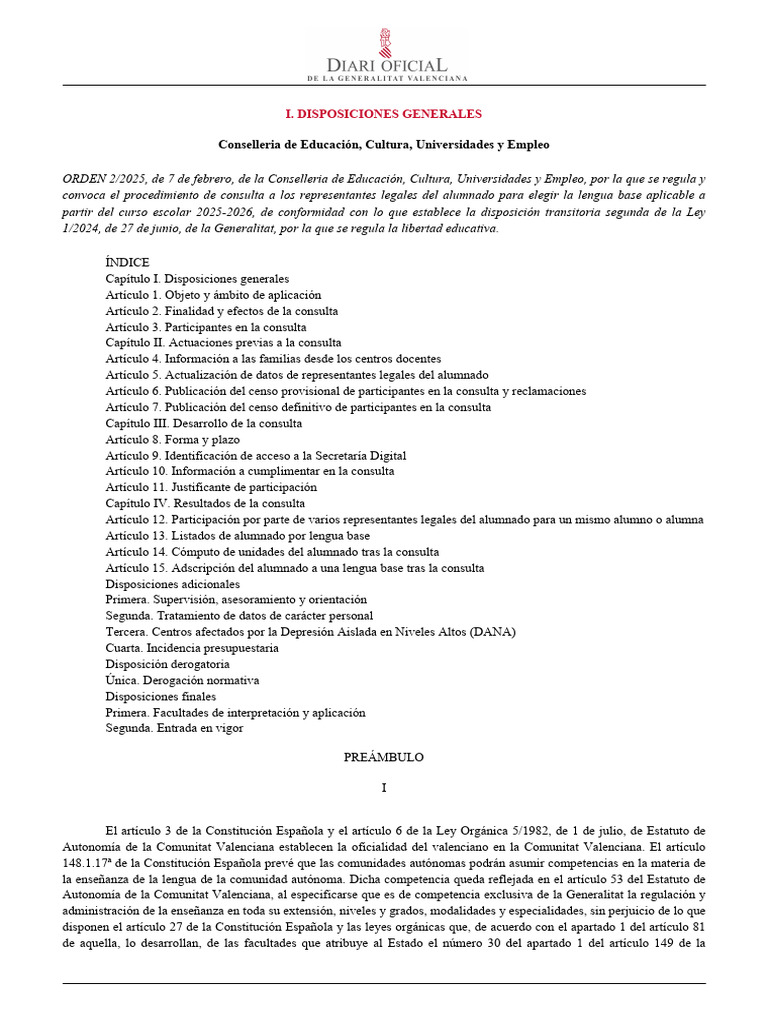Consulta sobre lengua base educativa 2025 | PDF | Educación de la ...