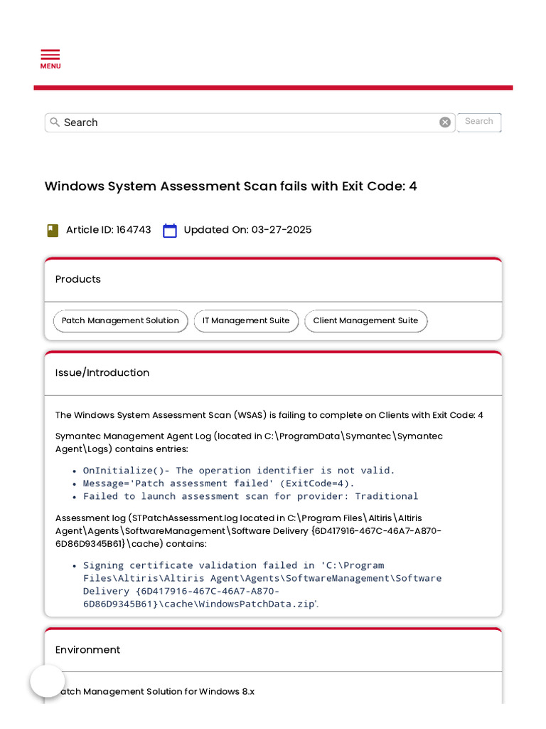 Windows Assessment Scan Exit Code 4 Fix | PDF | Group Policy ...