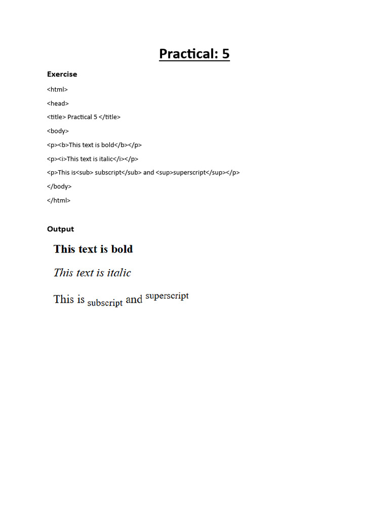 Practical 5 | PDF