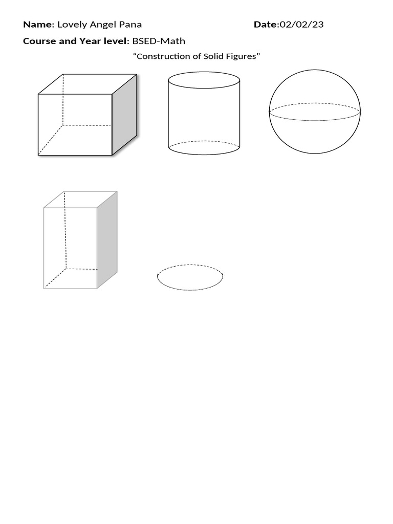 Trial Solid Figures | PDF