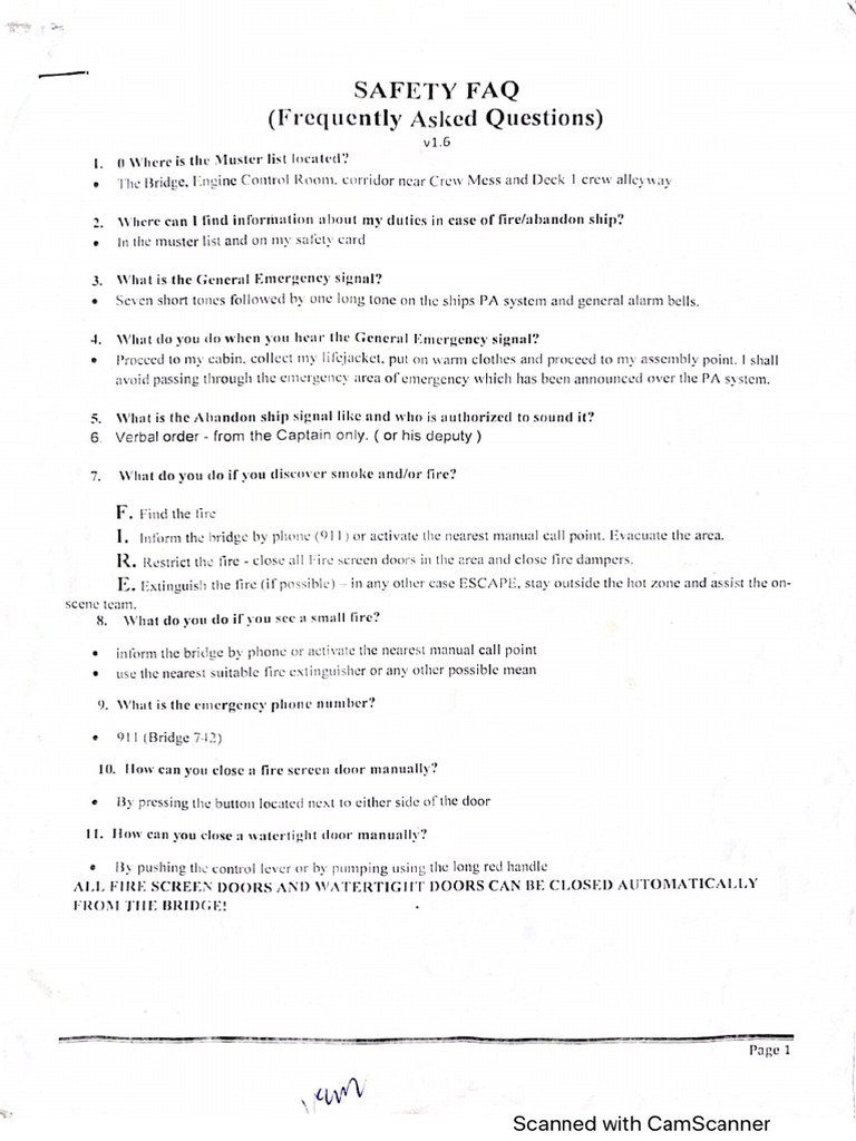 Safety Question | PDF
