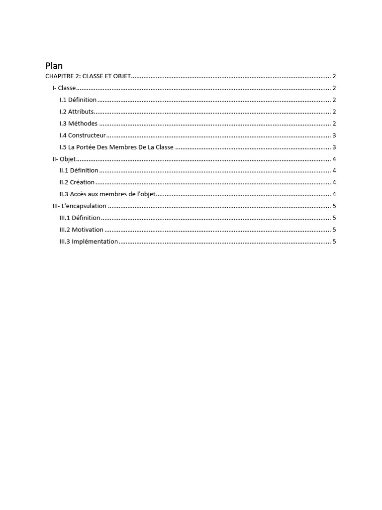 Classe et Objet en Java : Guide Complet | PDF | Classe (informatique ...
