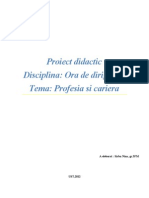 Proiect Dirigentia