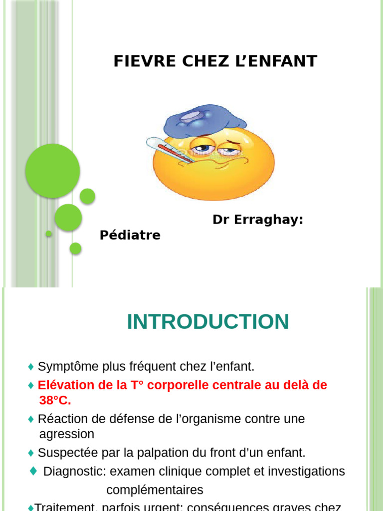 Fièvre chez l'enfant : diagnostic et traitement | PDF | Fièvre ...