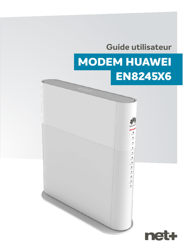 Guide d'utilisation du modem Huawei EN8245X6 | PDF | USB | Wi-Fi