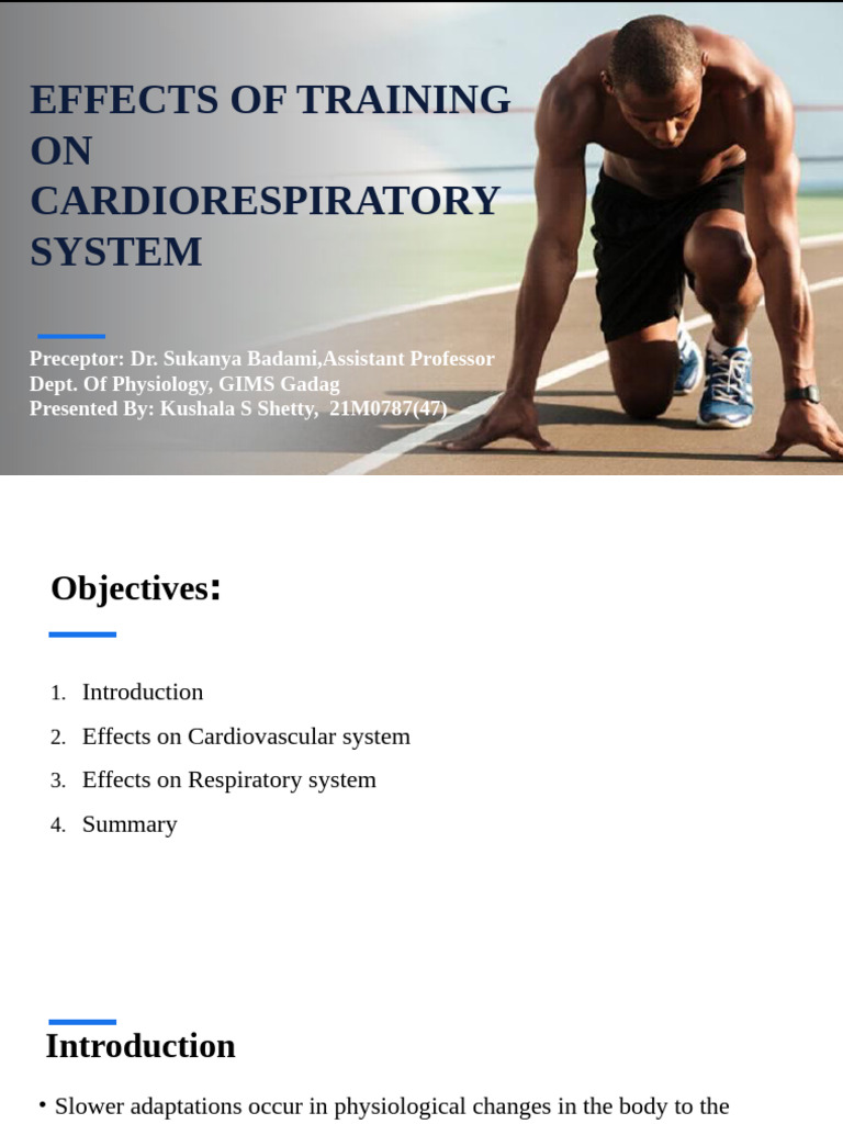 Impact of Training on Cardiovascular Health | PDF | Physiology ...