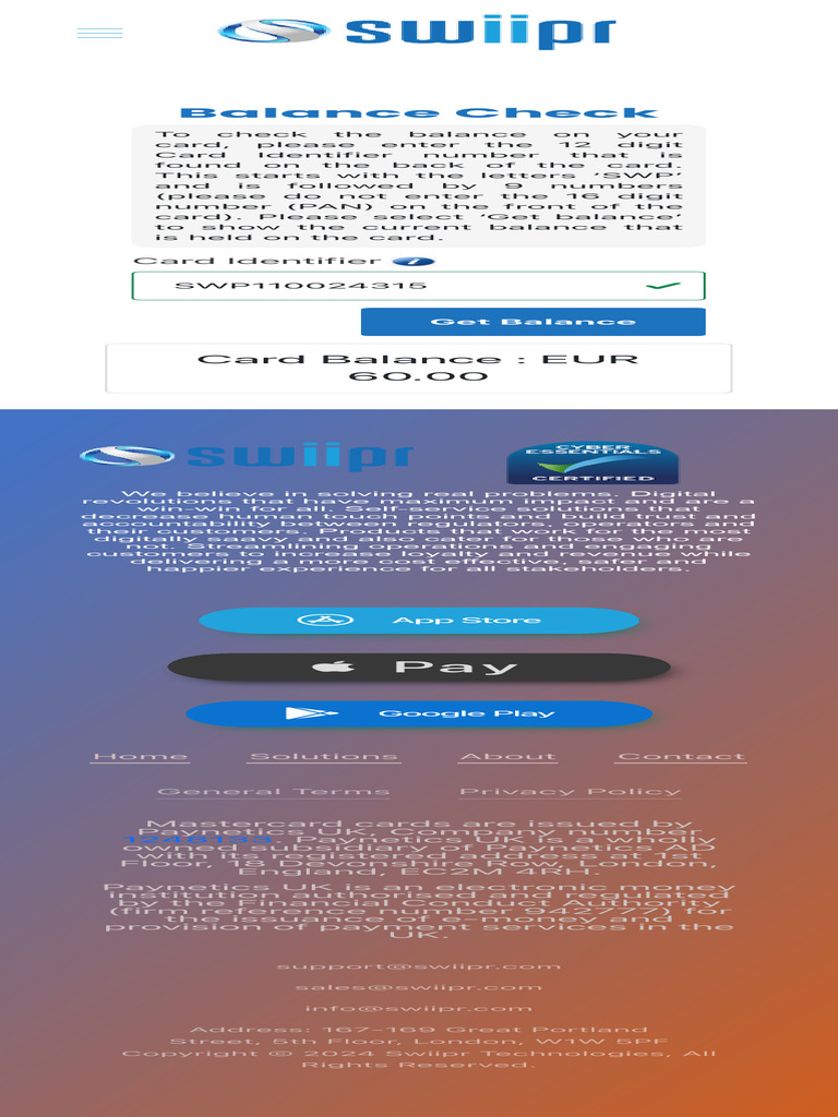 Balance Check | PDF