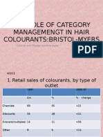 The Role of Category Managemengt in Hair Colourants:Bristol-Myers